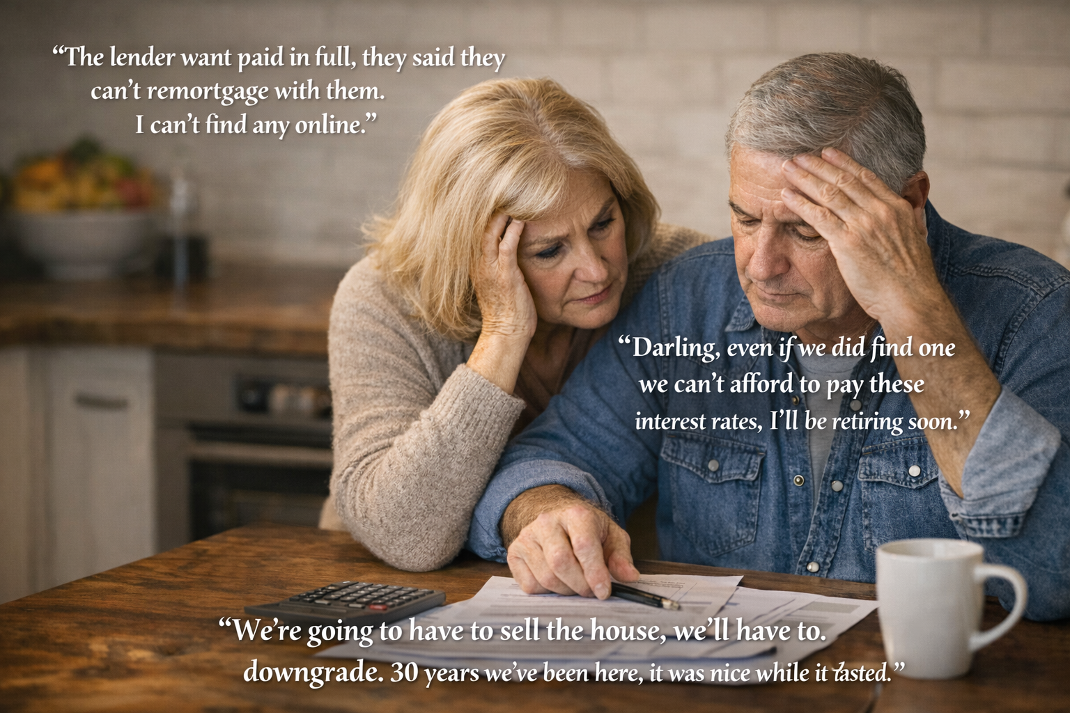 Couple receiving lifetime mortgage advice